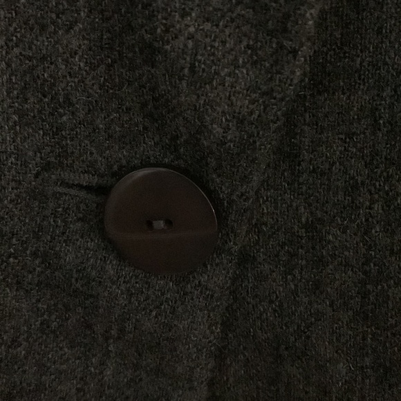 Sag Harbor 100% Wool Heathers Charcoal One Button Blazer Jacket Size 14 - Picture 4 of 5